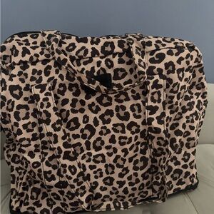 Poppy & Peonies Animal Print Travel Bag